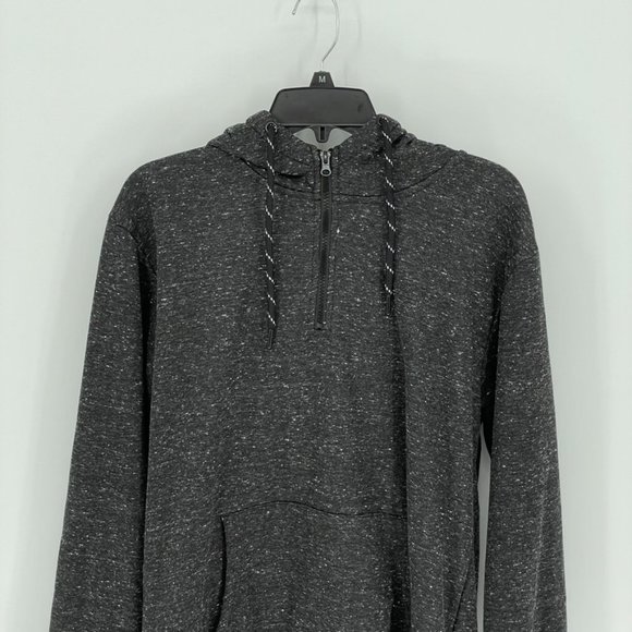 HOLLYWOOD Men's Dark Gray Sherpa Hoodie - Picture 2 of 5